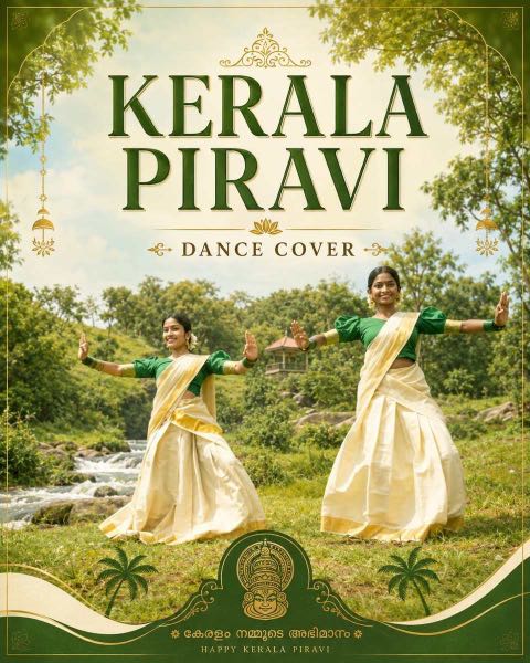 Kerala Piravi Dance Cover DOP work poster